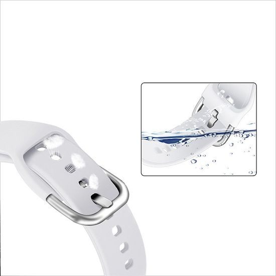 Silikonový řemínek TYS univerzální pro chytré hodinky (20 mm), šedý