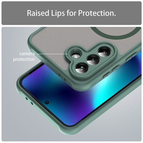 Techsuit HaloFrost II MagSafe, Samsung Galaxy A37 5G, zelený