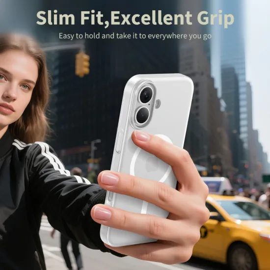 Tech-Protect MagSlim MagSafe, iPhone 17, λευκό ματ