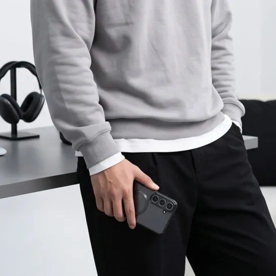 Samsung Galaxy S26 FE vāciņš – Tech-Protect MagFlex MagSafe – spīdīgi melns