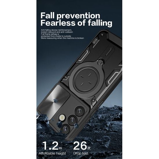 Θήκη Camshield Ring, Samsung Galaxy S26 Plus, μαύρη