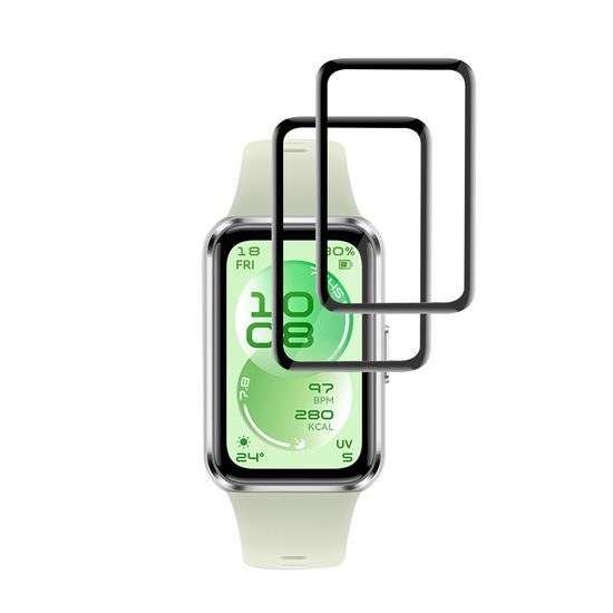 Techsuit Nano Flex, Huawei Band 11, 2 darab, fekete