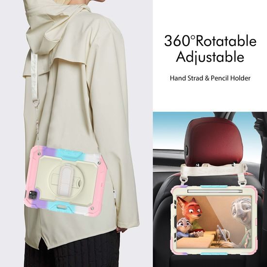 JP Solid360 Rainbow θήκη για tablet, iPad Pro 11 2018 / 2020 / 2021 / 2022, iPad Air 4 10.9 2020 / Air 5 10.9 2022