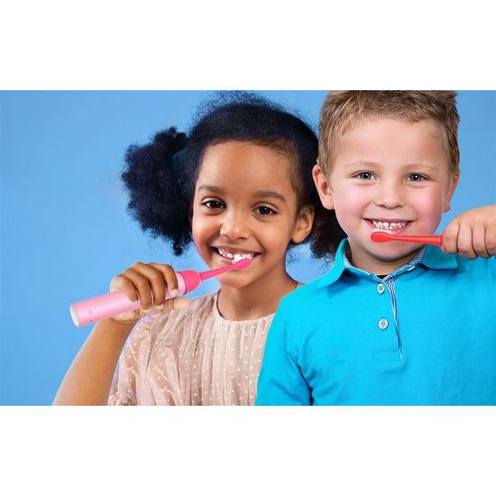 Bitvae BVK7S Sonický zubní kartáček s aplikací pro děti, sada špiček, modrý