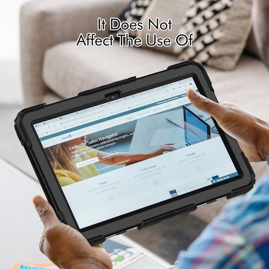 JP Solid360 Θήκη Tablet, Lenovo Tab M10 Plus 10.6", 3η Γενιά, Μαύρο