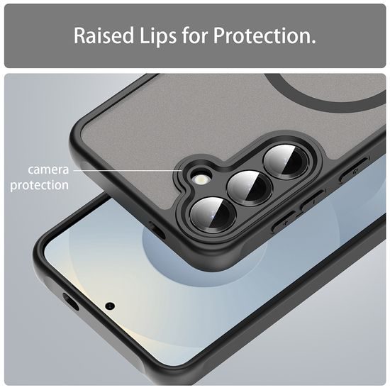 Techsuit HaloFrost II MagSafe, Samsung Galaxy S25 FE, μαύρο