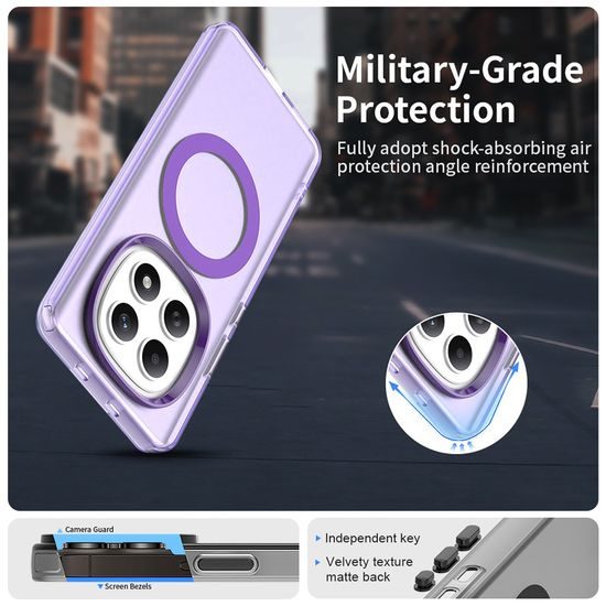 Techsuit CandyCase MagSafe, Xiaomi Redmi Note 15 4G / 5G / Poco M8 5G, fialový