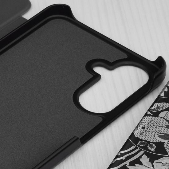 Eco Leather View Case, Samsung Galaxy A17 5G, μαύρο