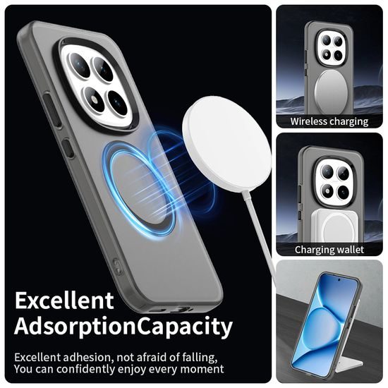 Techsuit CandyCase MagSafe, Xiaomi Redmi Note 15 Pro Plus 5G / Poco M8 Pro 5G, μαύρο