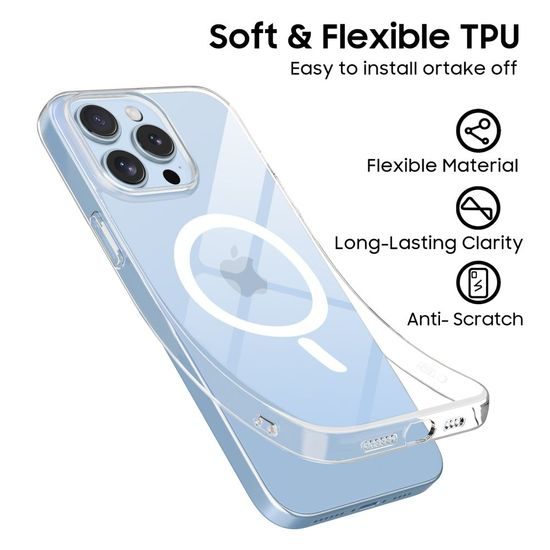 Tech-Protect Flexair MagSafe, iPhone 13 Pro, průhledný
