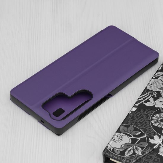 Custodia Eco Leather View Case, Samsung Galaxy S25 Ultra, viola