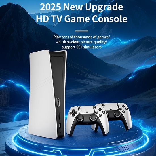 SJGAM Q10 SE Ρετρό Κονσόλα με δύο ασύρματα χειριστήρια, HDMI, Game Stick, 4K