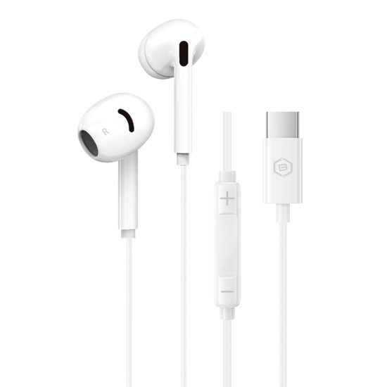 Blavec BHS-02 Bedrade Oordopjes met Microfoon USB-C (DAC) - Wit