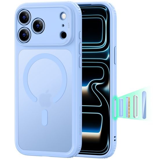 iPhone 17 Pro / 18 Pro vāciņš – ESR Classic Hybrid HaloLock MagSafe – gaiši zils