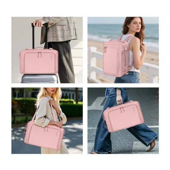 Tech-Protect Defender S50 Ταξιδιωτικό σακίδιο πλάτης για laptop 20L 40×20×25, ροζ