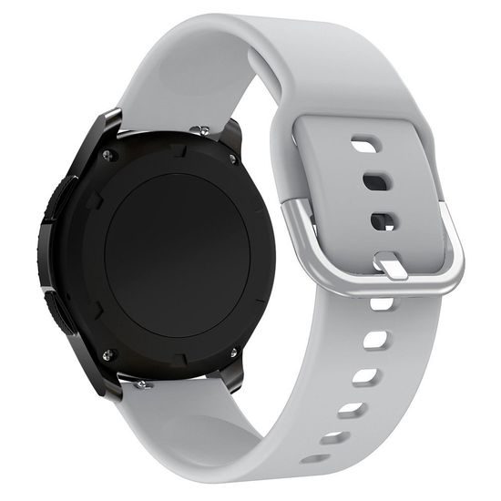 Silikonový řemínek TYS univerzální pro chytré hodinky (22 mm), šedý