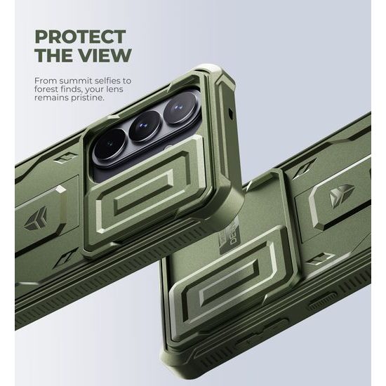 Custodia Dexnor 360 Kickstand Camprotector per Samsung Galaxy S26, verde