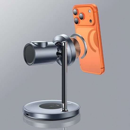 Yesido DS40 Kabellose Ladestation 3-in-1 - Qi2.2 Wireless Charger - 25W - Schwarz