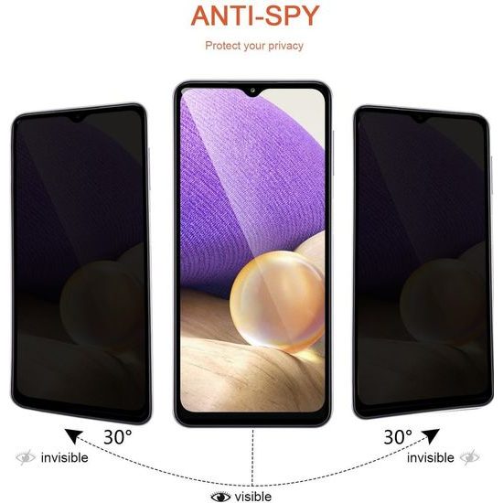 Samsung Galaxy A03s privatumo apsauginis stiklas – 5D grūdintas stiklas