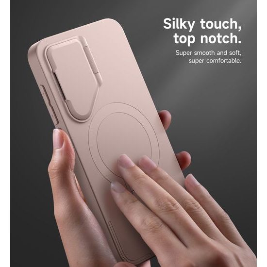 Suritch MagSafe Kickstand Camprotector Θήκη Samsung Galaxy S25 Plus, Ροζ