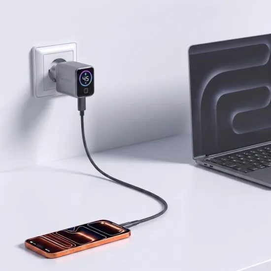 Tech-Protect Powervision NC45W-GAN nabíjačka, PD 45 W, sivá