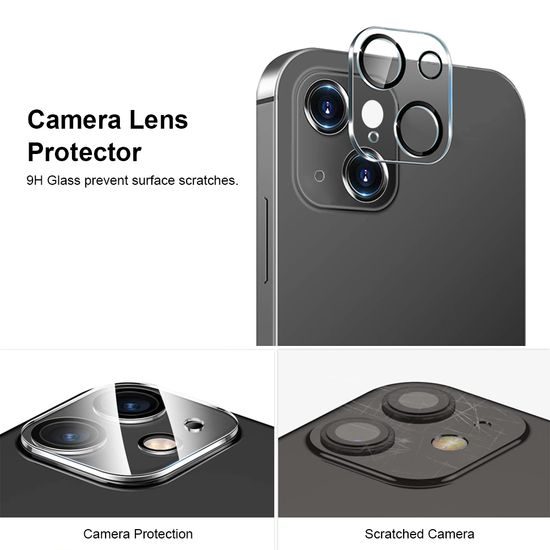 JP Full Pack Σετ Προστατευτικών Γυαλιών, 2x 3D γυαλί με εφαρμογέα + 2x γυαλί για φακό, iPhone 13 Mini