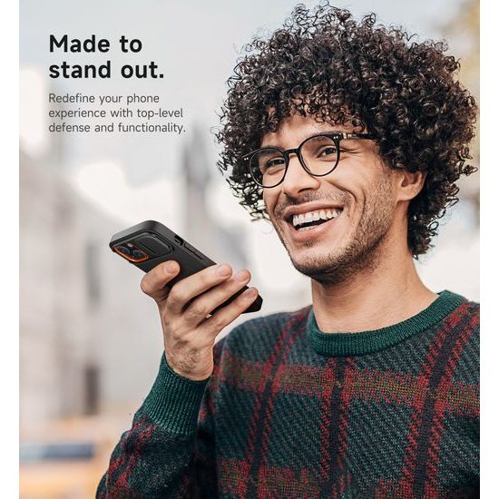 Suritch MagSafe Kickstand Camprotector θήκη iPhone 14 Plus / 15 Plus, μαύρη