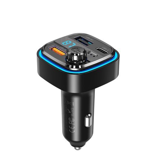 XO BCC08 FM Transmitter - MP3 Bluetooth Autolader - met LED Verlichting - Zwart