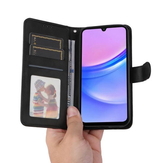 Samsung Galaxy A18 klappümbris magnetiga – must