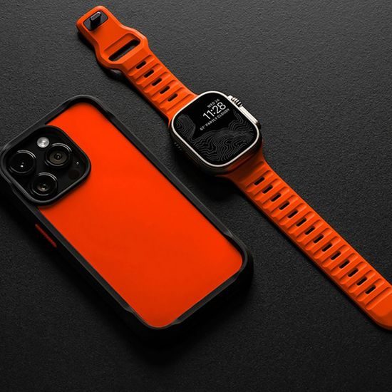 Tech-Protect IconBand Line Apple Watch 4 / 5 / 6 / 7 / 8 / 9 / 10 / 11 / SE 1 / 2 / 3 / Ultra 1 / 2 / 3 (42 / 44 / 45 / 46 / 49 mm), oranžový