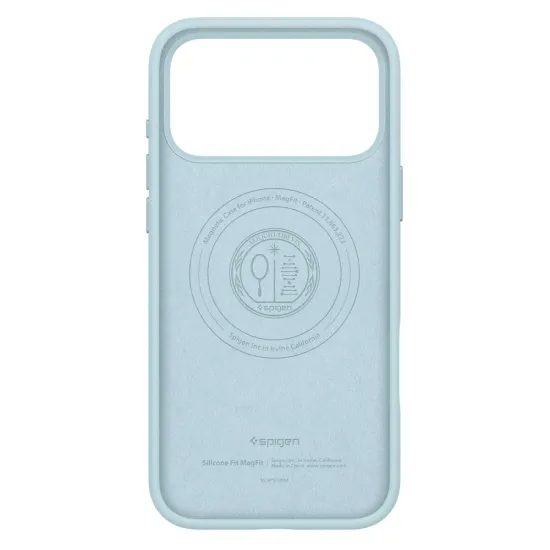 Spigen Silicone Fit Mag MagSafe, iPhone 17 Pro Max, ανοιχτό μπλε