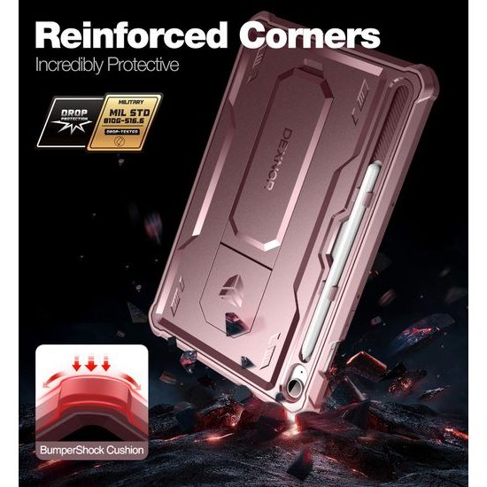 Dexnor 360 Kickstand borító Samsung Galaxy Tab S9 FE, rózsaszín