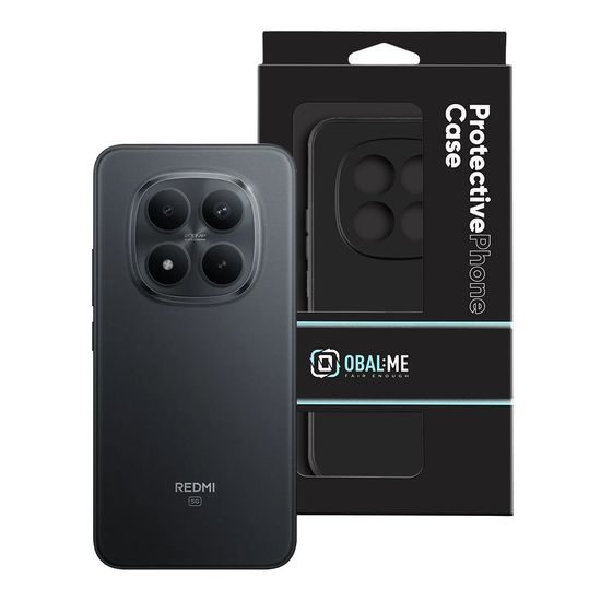 OBAL:ME Matte TPU Hülle für Xiaomi Redmi Note 15 Pro Plus 5G / Poco M8 Pro 5G - Schutzhülle mit Mikrofaser - Schwarz