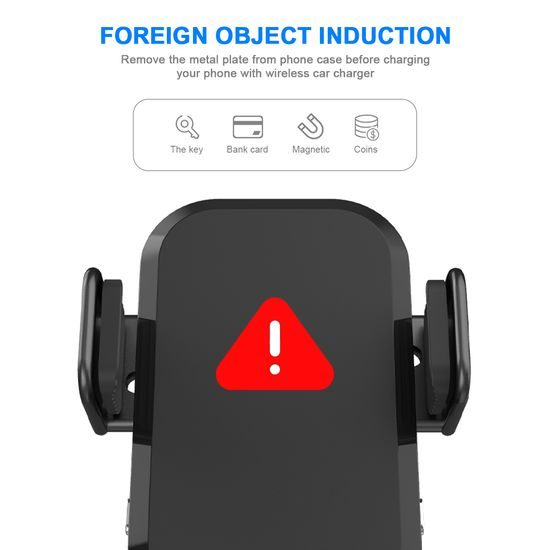 Βάση τηλεφώνου αυτοκινήτου για ταμπλό και αεραγωγό με ασύρματη φόρτιση, 15W, Qi, C20