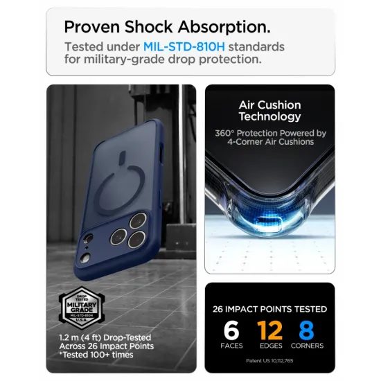 Spigen Ultra Hybrid Mag s MagSafe, iPhone 17 Pro Max / 18 Pro Max, frost blue