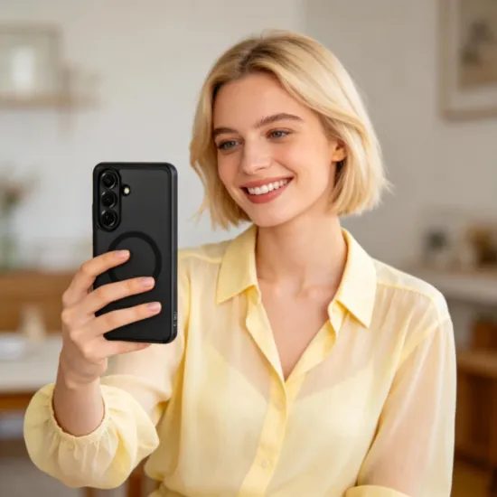 Tech-Protect MagPeak MagSafe, Samsung Galaxy S26 Plus, crna mat