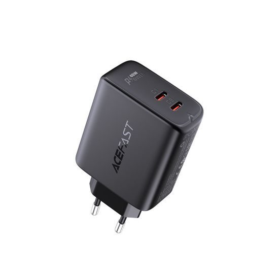 Acefast adapter 2x USB-C 40W, PPS, PD, QC 3.0, AFC, FCP, crna (A9 crna)