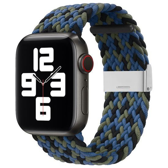 Strap Fabric remienok pre Apple Watch 6 / 5 / 4 / 3 / 2 (40 mm / 38 mm) modrý