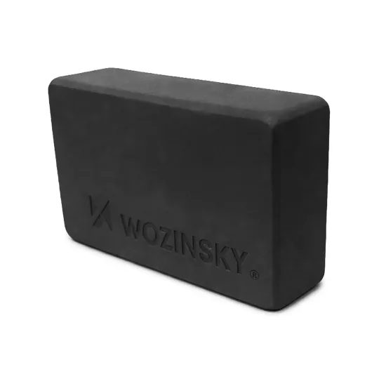 Wozinsky WKDJ-B Kostka na jógu, pilates a strečink, černá