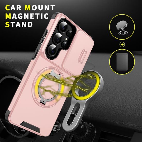 Camslide Stand obal, Samsung Galaxy S26 Ultra, růžový