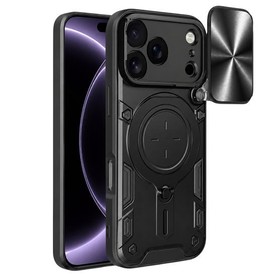 Techsuit CamGuard Pro ümbris iPhone 17 Pro / 18 Pro – must