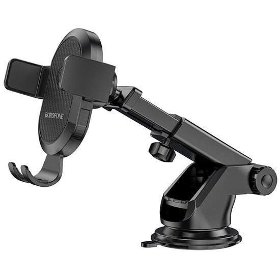 Borofone BH39 Καταπληκτική Βάση Αυτοκινήτου με Βεντούζα, Μαύρο
