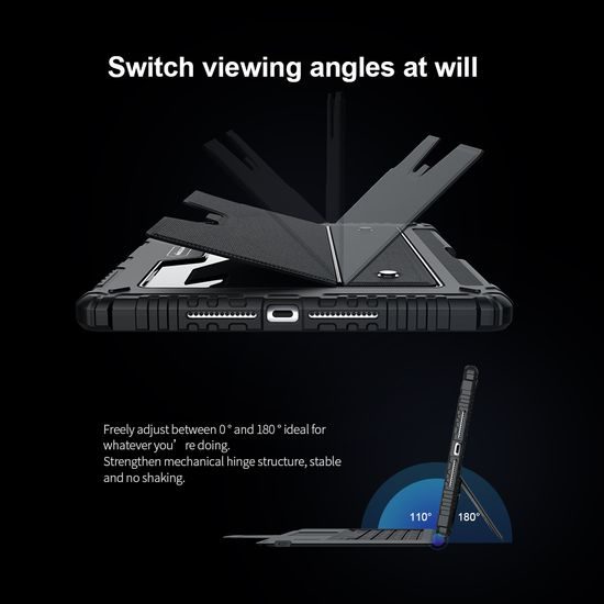 Nillkin Bumper Combo maska s tipkovnicom, iPad 10.2 2019 / 2020 / 2021, crna