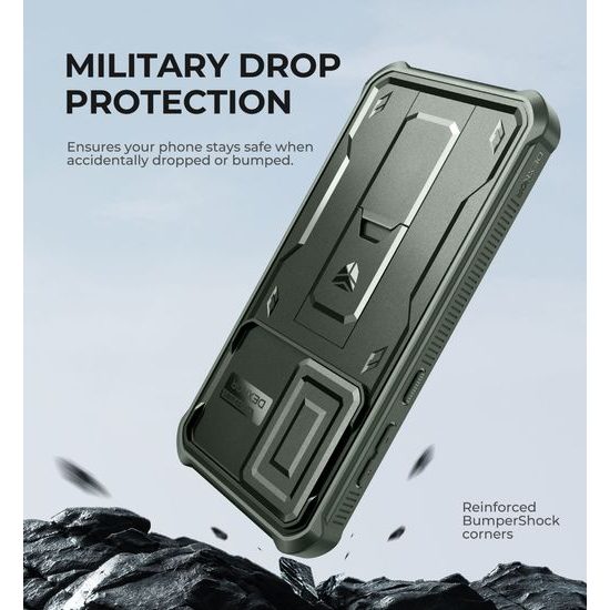 Dexnor 360 Kickstand Camprotector Θήκη Samsung Galaxy A56, Πράσινη