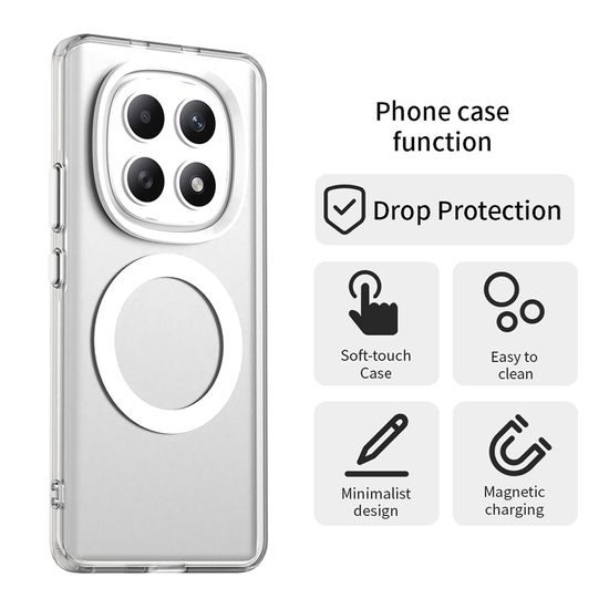 Techsuit CandyCase MagSafe, Xiaomi Redmi Note 15 5G / Poco M8 5G, λευκό