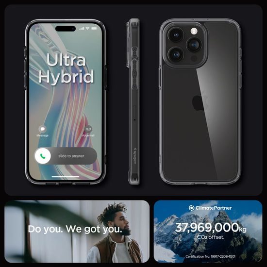 Spigen Ultra hybrid kryt na mobil, iPhone 15 Pro Max, space crystal