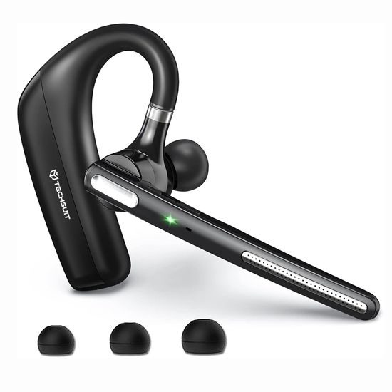 Techsuit Bluetooth peakomplekt topeltmikrofoniga ja mürasummutusega (G6) – must