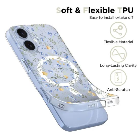 Tech-Protect Flexair MagSafe, iPhone 17, fiori di campo
