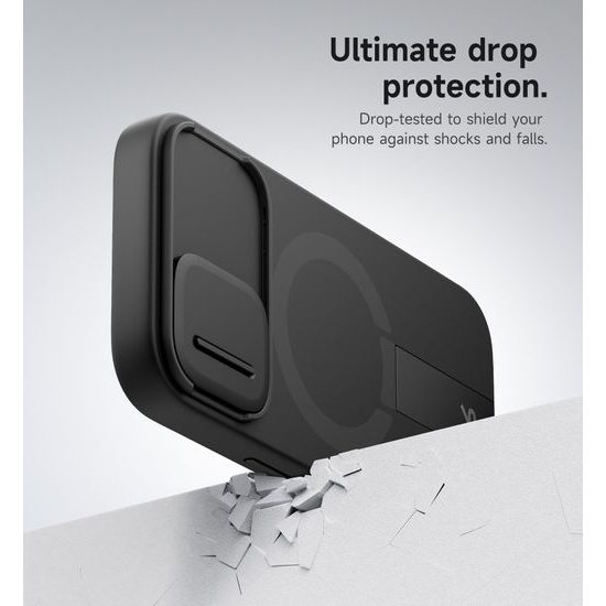 Suritch MagSafe Kickstand Camprotector θήκη iPhone 17, μαύρη