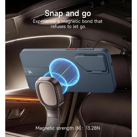 Suritch MagSafe Kickstand Camprotector maska Samsung Galaxy S26, plava